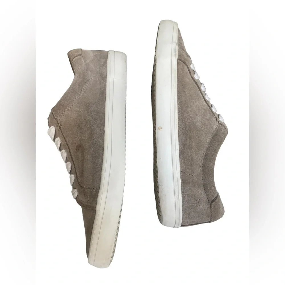 Frye Womens Shoes Frye Kerry Suede Low Lace Up Sneakers Sz8 - Picture 4 of 12